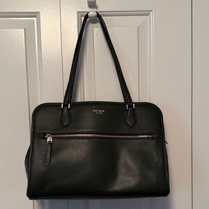 Kate Spade Forest Green Pebbled Leather Handbag